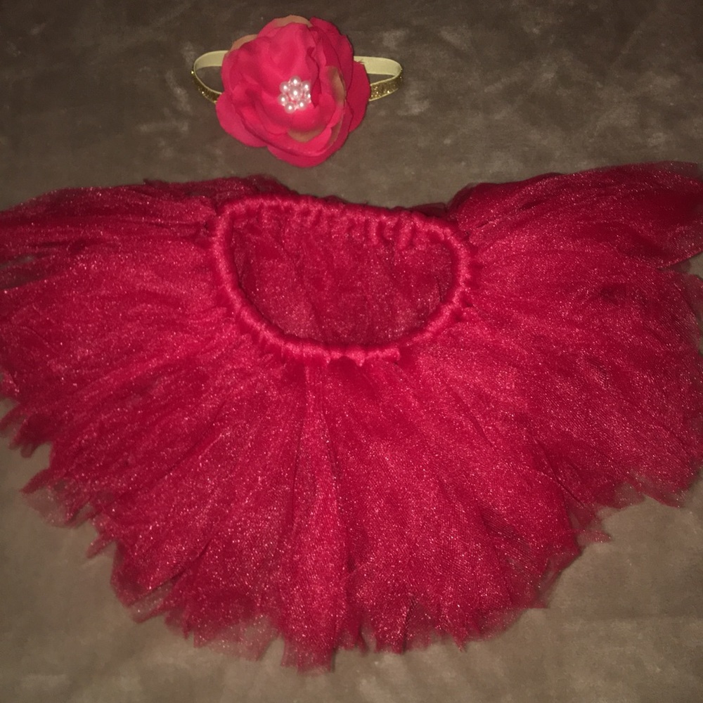 NEW Tutu Skirt with Flower Headband